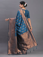 Shree Shyam Fashion Silk Peach Saree | Grocsy