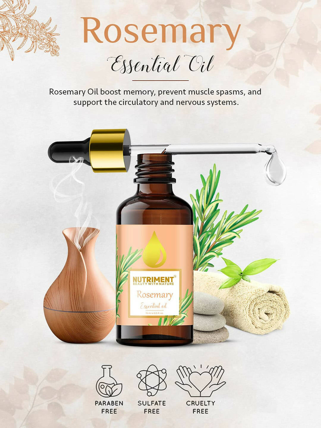 Nutriment Rosemary Essential Oil | Grocsy