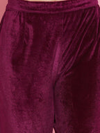 Joban Fashion Wine Drape Kurta and Pant | Grocsy