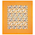 Vamika Printed Cotton Yellow Bedsheet With Multicolor Pillow Covers (LEOC_CHKM_Y) | Grocsy
