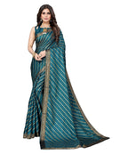 Vamika Dola Silk Rama Green Lace Border Bollywood Style Saree (SUCHI RAMA) | Grocsy
