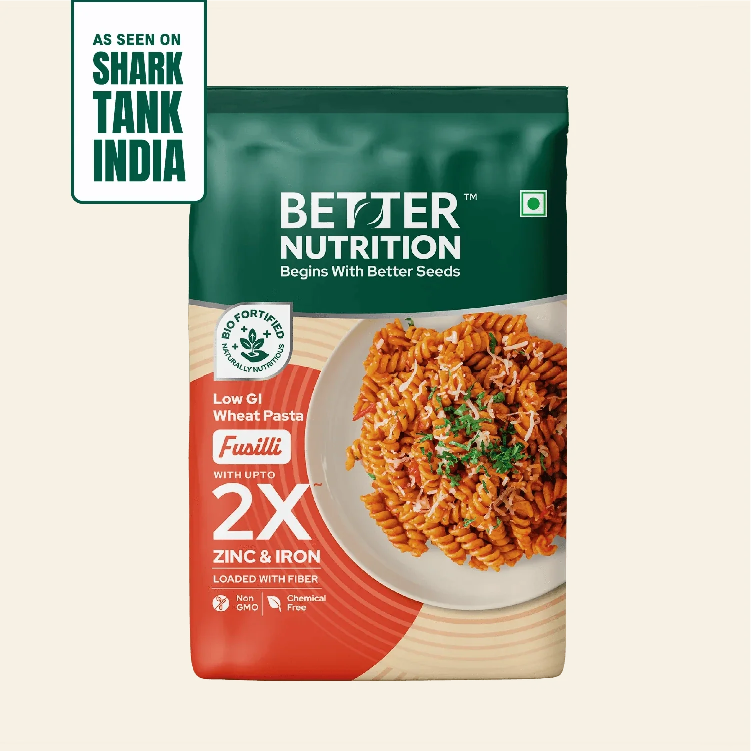 Better Nutrition Biofortified Fusilli / Wheat Pasta | Grocsy