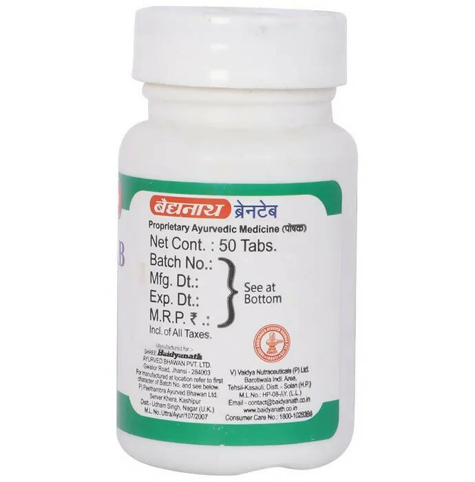 Baidyanath Jhansi Brain Tab Tablets | Grocsy