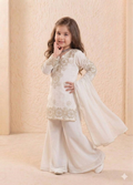 Teeya Creation New Kids Latest Trendy Kurta Palazzo Set-White | Grocsy