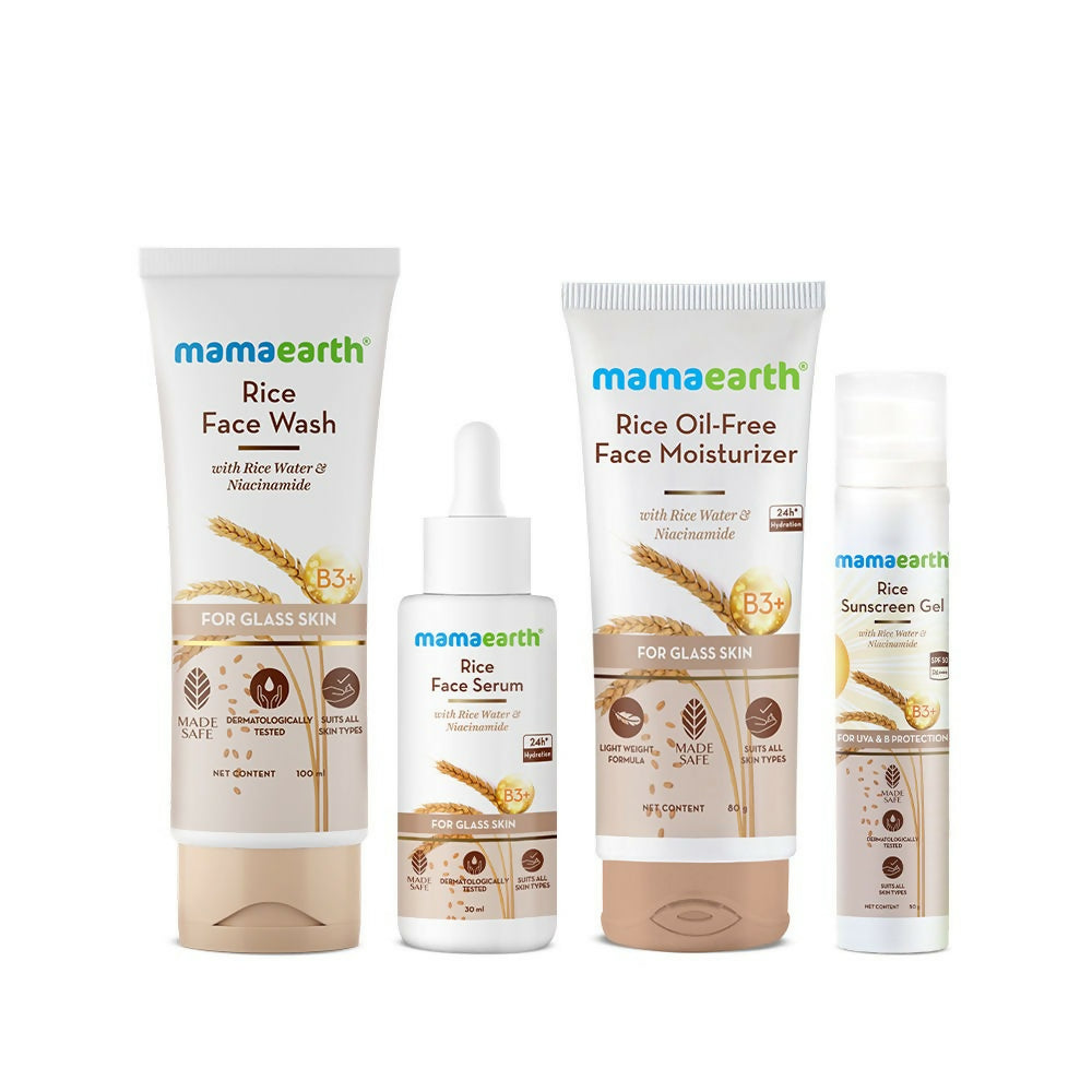 Mamaearth CSMS Rice Glass Skin Regimen | Grocsy
