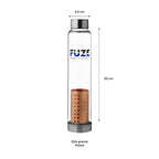 Fuze Glass Bottle With Pure Copper Filter | Grocsy