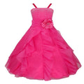 Asmaani Baby Girl's Pink Colour Satin A-Line Maxi Full Length Dress (AS-DRESS-22088) | Grocsy