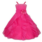 Asmaani Baby Girl's Pink Colour Satin A-Line Maxi Full Length Dress (AS-DRESS-22088) | Grocsy