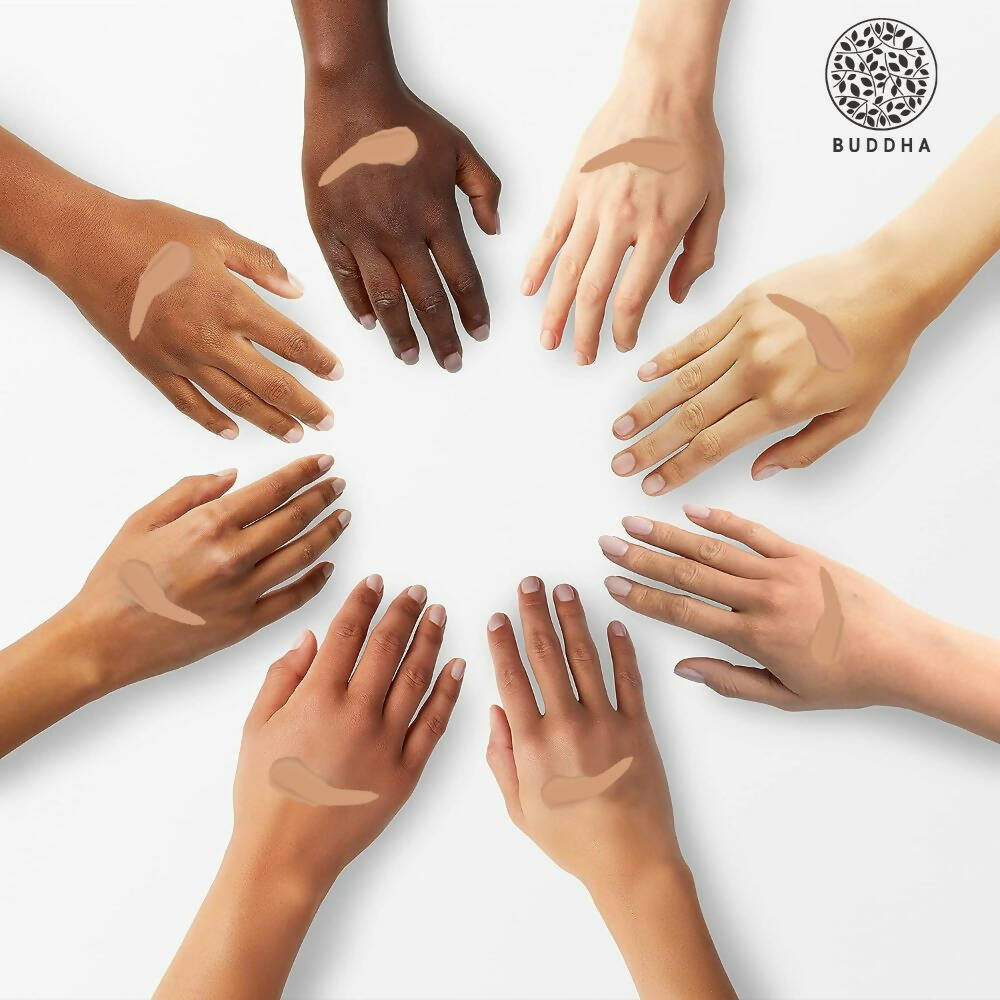 Buddha Natural Liquid Foundation Matte Rose Honey | Grocsy