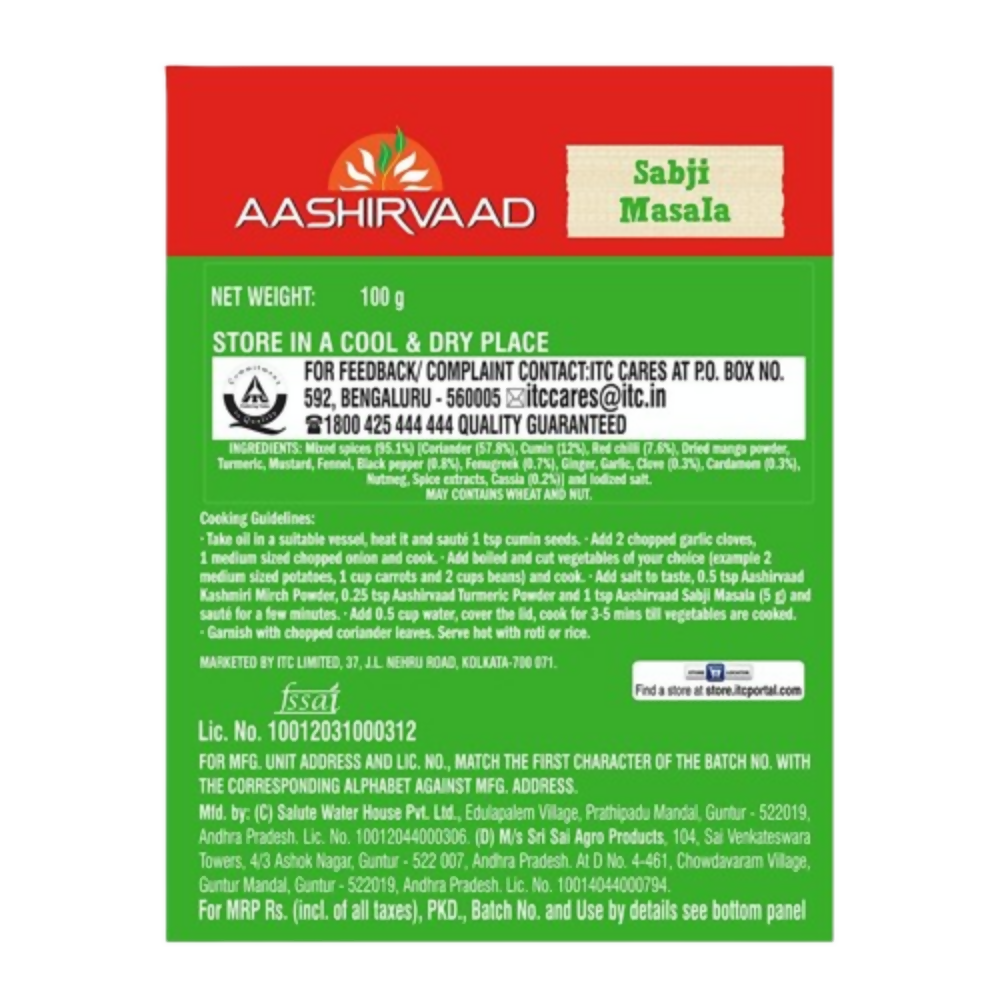 Aashirvaad Sabji Masala | Grocsy