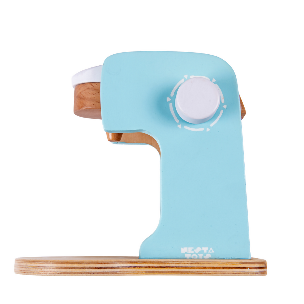 Nesta Toys Wooden Coffee Maker Toy (Blue), Kitchen Cooking Toy, Pretend Play (3+ Years) - 9 Pcs | Grocsy