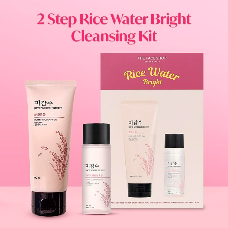 The Face Shop 2 Step Rice Water Bright Kit | Grocsy
