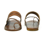 Stepsoft Men Brown Kolhapuri Leather Slippers – Ideal For Wedding & Ethnic Looks | Grocsy
