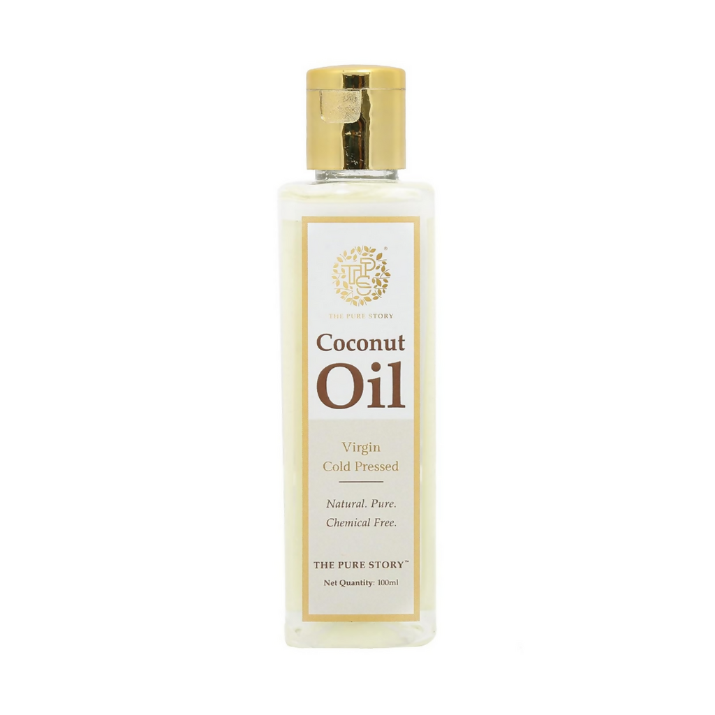 The Pure Story Natural Cold Pressed Coconut Hair Oil | Grocsy