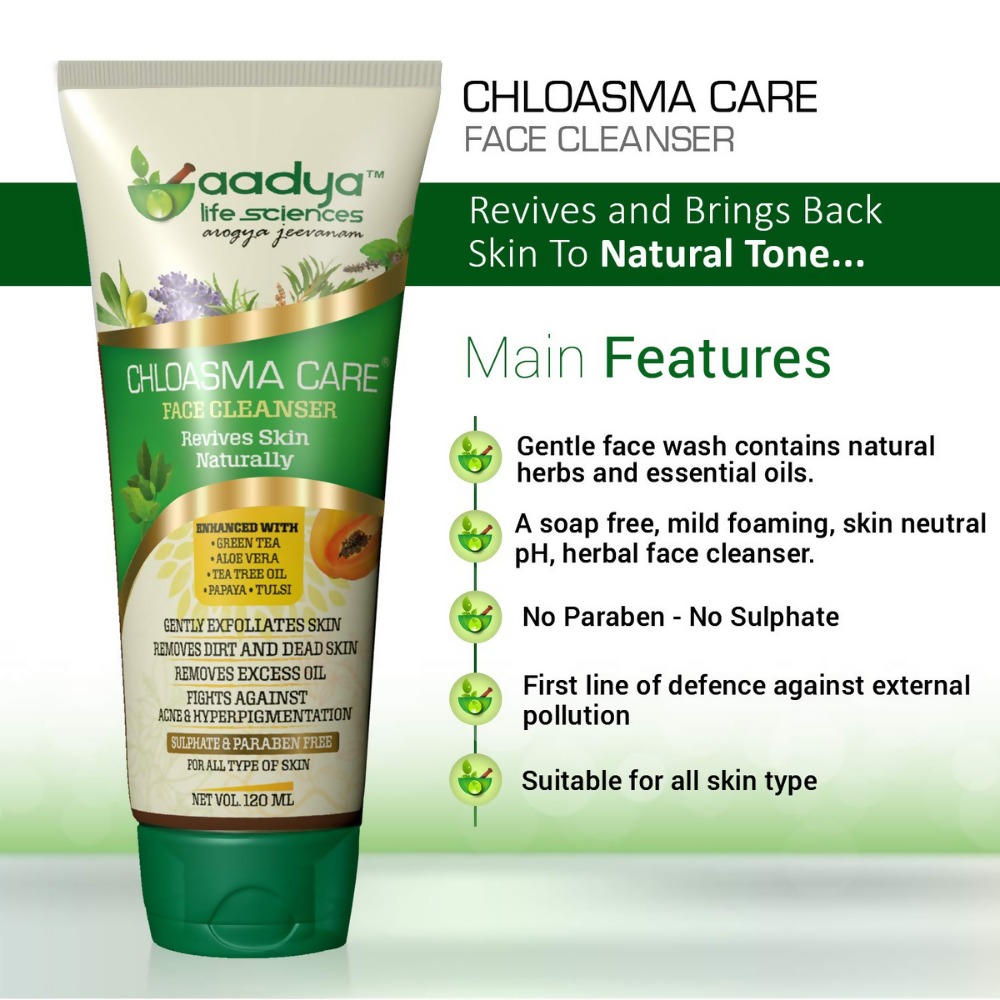 Aadya Life Sciences Chloasma Care Cream and Face Wash Combo | Grocsy