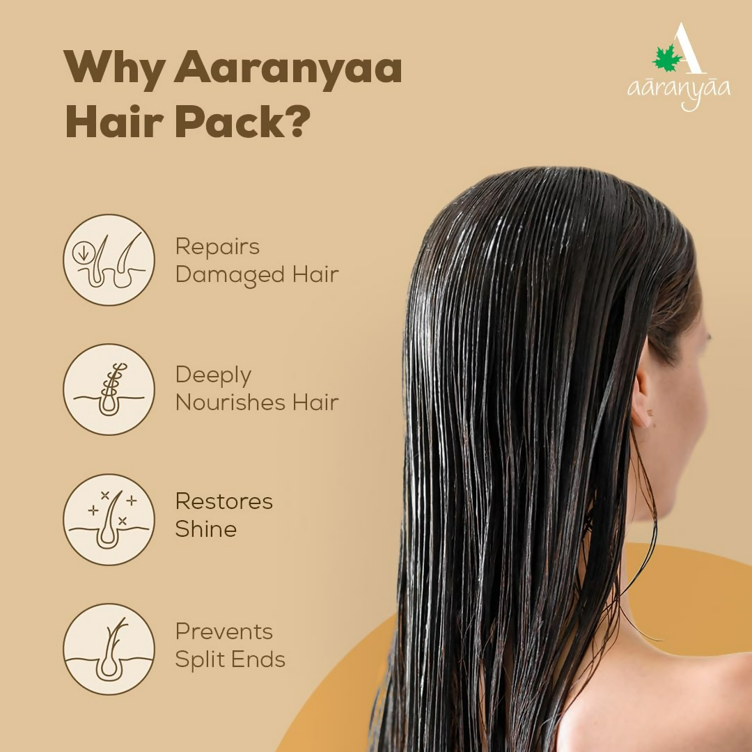 Aaranyaa Hair Pack With Argan Oil For Dry & Frizzy Hair | Deep Conditioning And Hair Fall Control | Grocsy