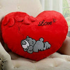 Frantic Cushion Heart Shaped Pillow (Red Color) | Grocsy