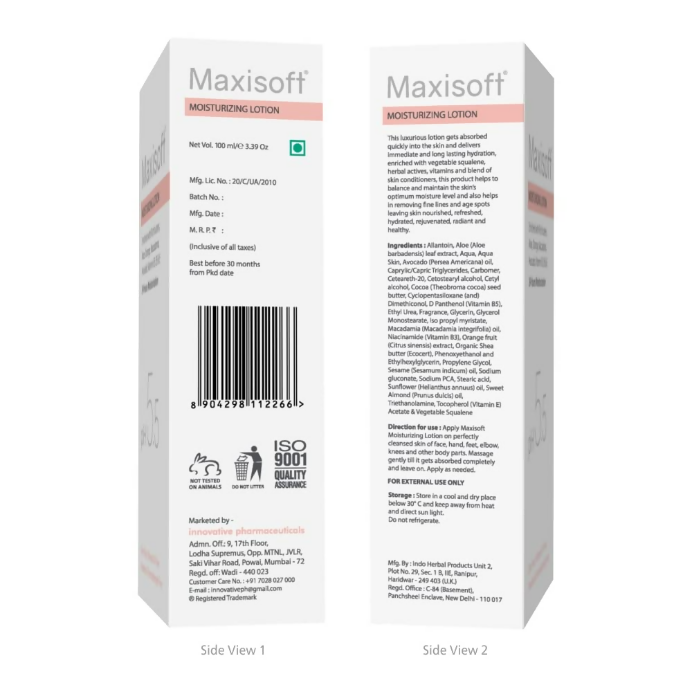 Maxisoft Moisturizing Lotion 24Hrs Moisturisation | Grocsy
