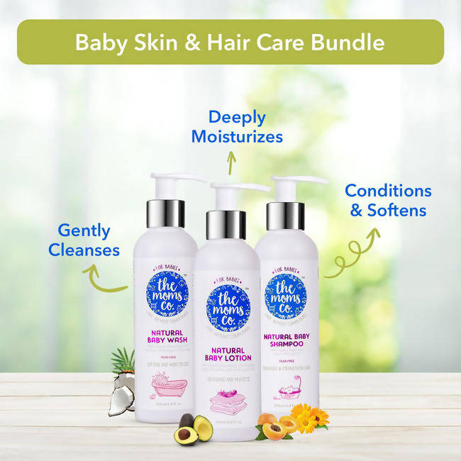 The Moms Co Natural Bath Essentials For Baby | Grocsy