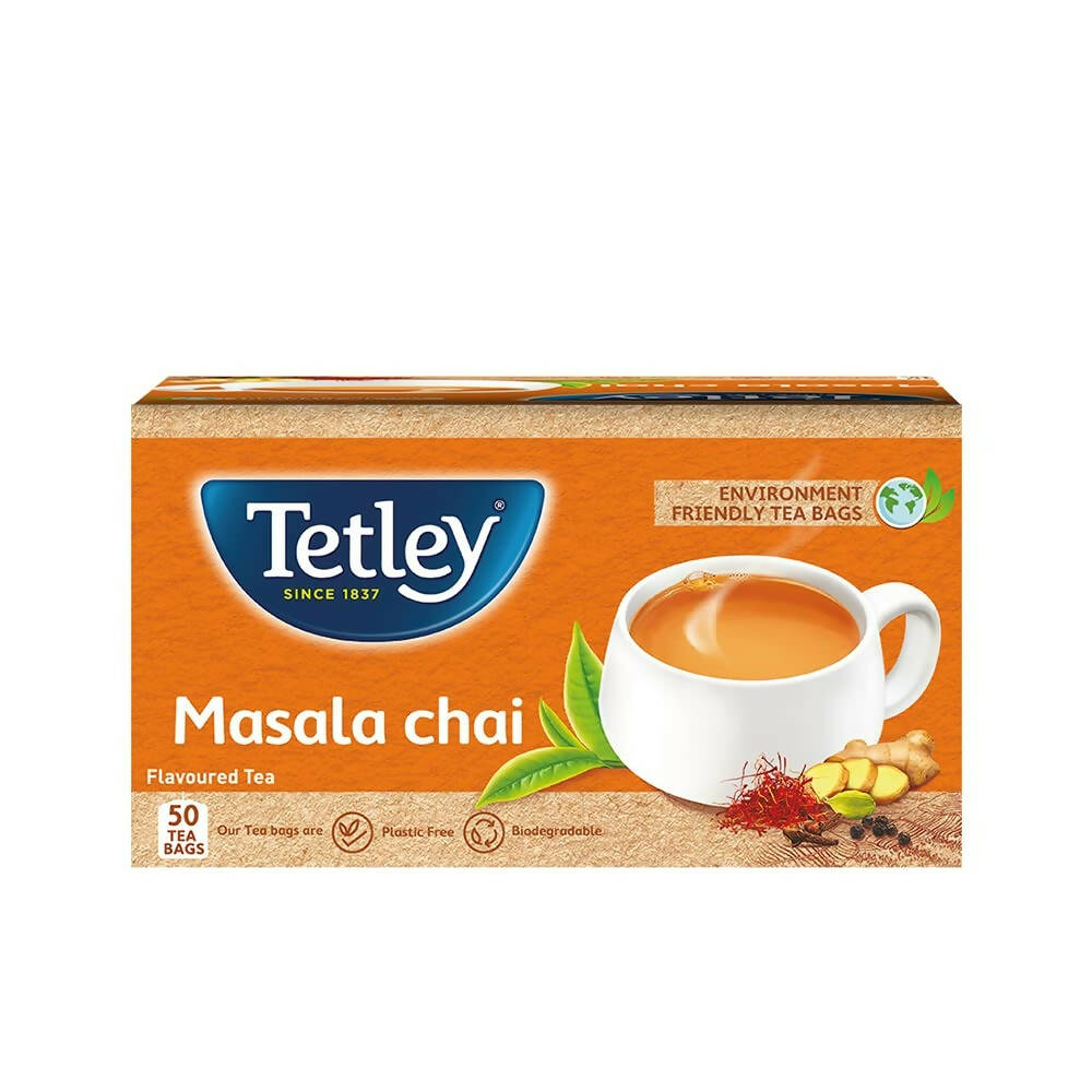 Tetley Masala Chai With Natural Flavour Black Tea Bags | Grocsy