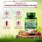 Himalayan Organics Whole Food Multivitamin For Men Vegetarian Capsules | Grocsy