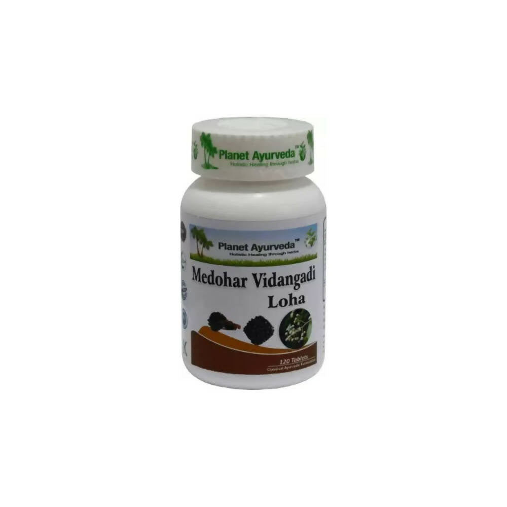Planet Ayurveda Medohar Vidangadi Loha Tablets | Grocsy