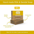 Earthbaby Natural Handmade Milk & Sandal Bath Soap | Grocsy