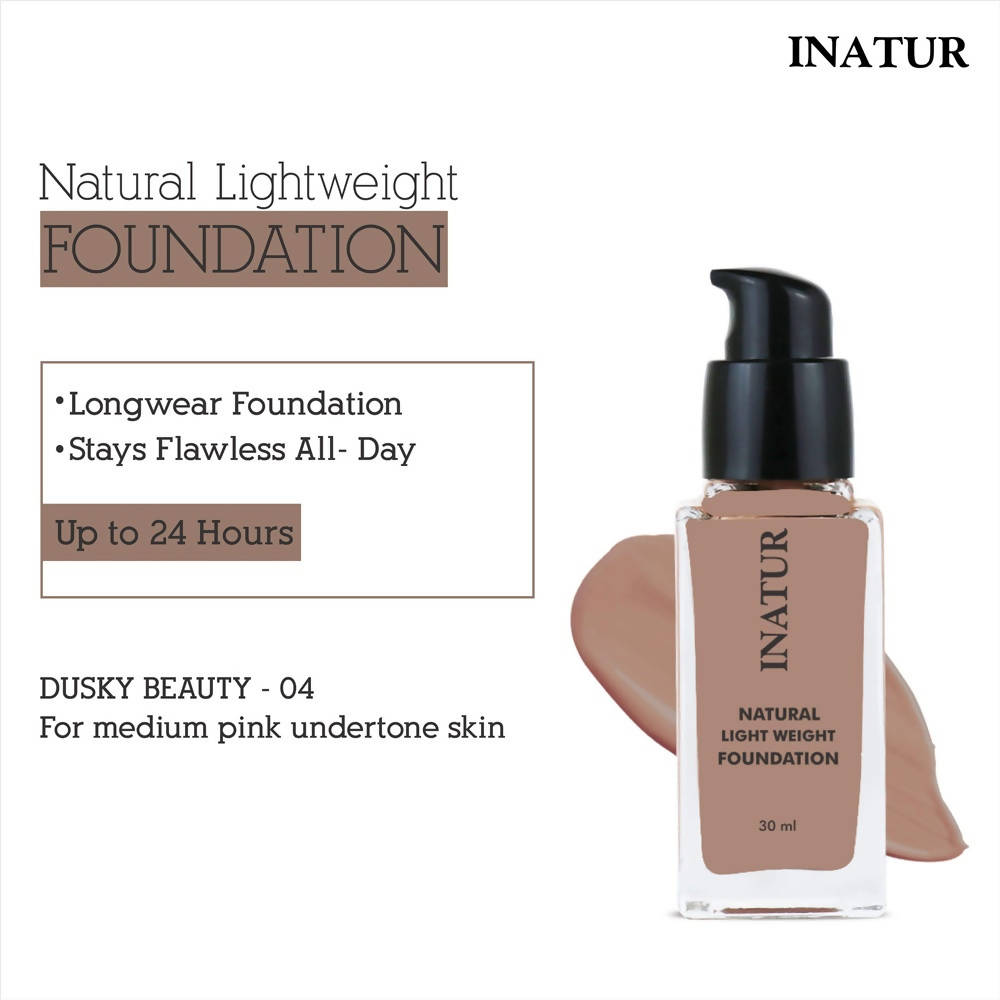 Inatur Natural Light Weight Foundation - Dusky Beauty | Grocsy