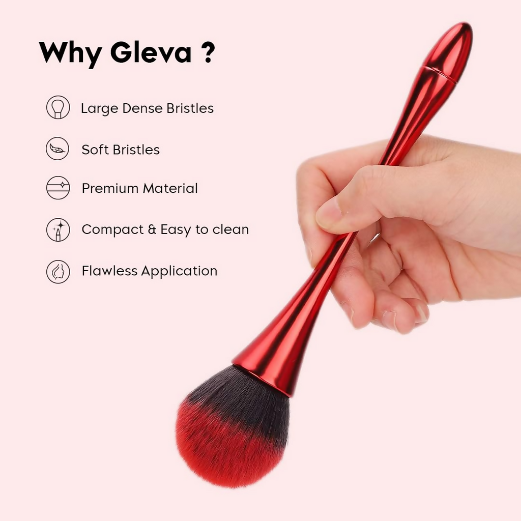 Gleva Ultimate Blend Makeup Brush - Red | Grocsy