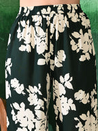 Sangria Printed A-Line Kurti With Trouser | Grocsy