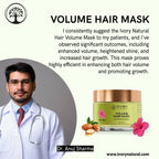 Ivory Natural Hair Volume Mask - Hair Volume And Length For Both Men & Women | Grocsy