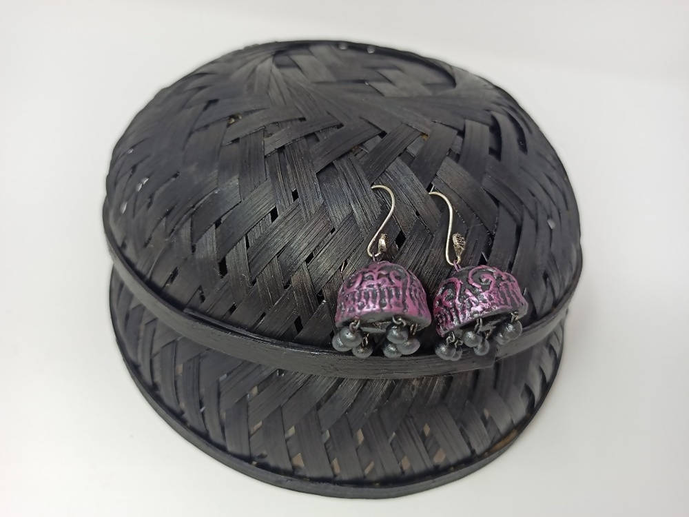 Terracotta Hanging Jhumkas | Grocsy