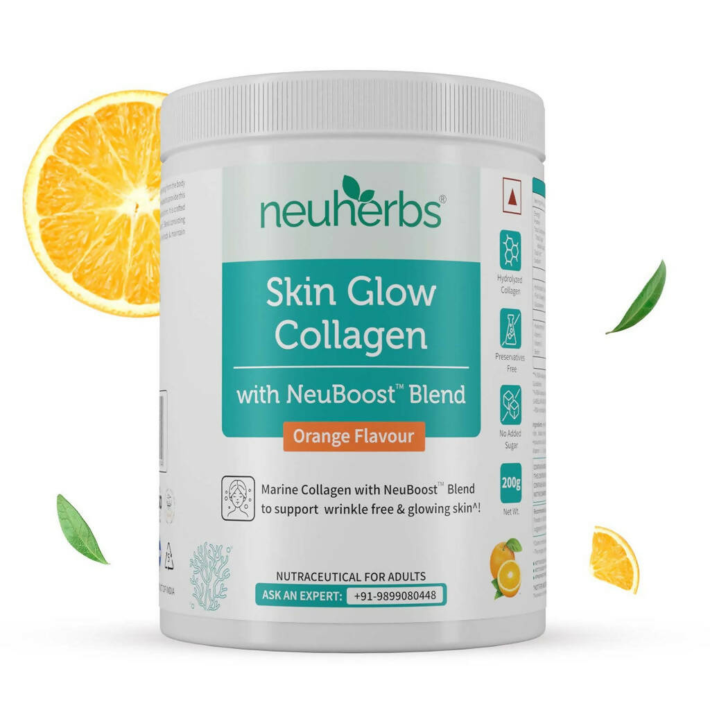 Neuherbs Skin Glow Collagen Powder with NeuBoost Blend | Grocsy