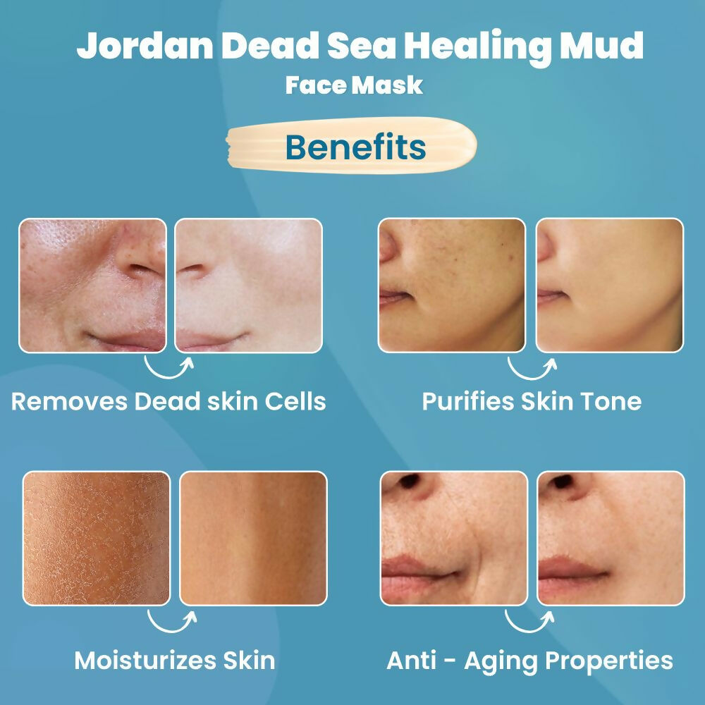 Wild Oak Jordan Dead Sea Healing Mud Face Mask | Grocsy
