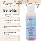 Vigini Damage Repair Nourishing Hair Care Tonic Oil with Keratin, Brahmi, Coconut Oil | Grocsy