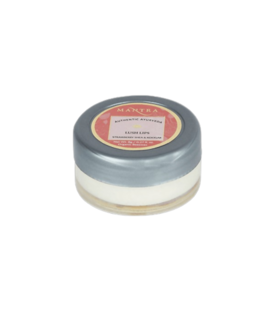Mantra Herbal Lush Lips Strawberry, Shea & Kokkum | Grocsy