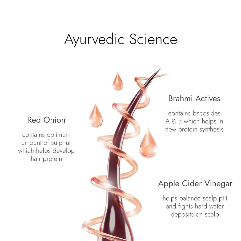 Kapiva Ayurveda Hair Rituals Onion Brahmi Hair Oil | Grocsy