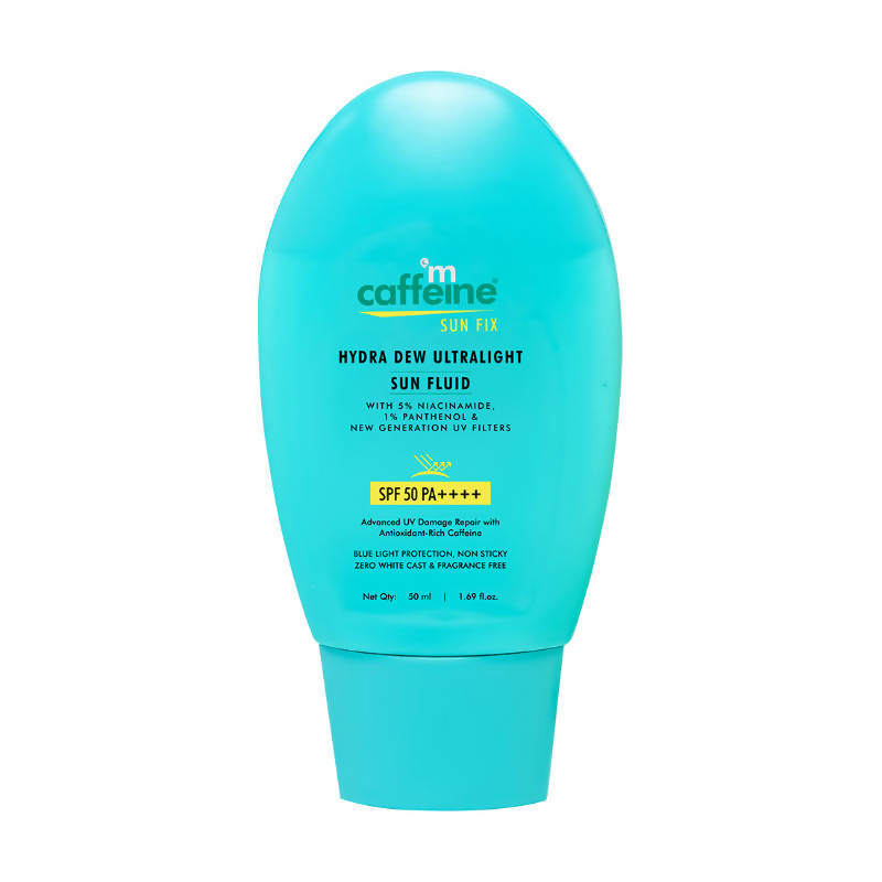 mCaffeine SunFix Hydra Dew Ultralight SunFluid SPF 50 PA++++Sunscreen | Grocsy