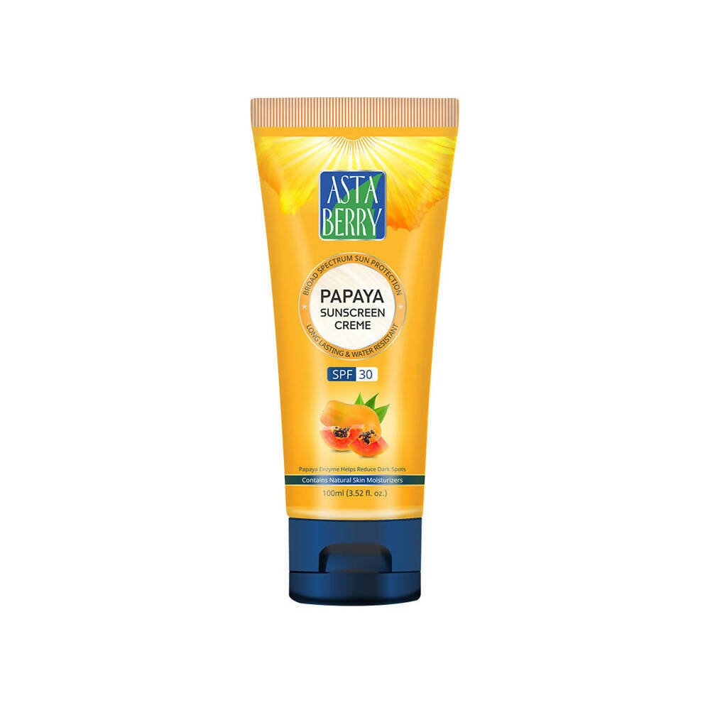 Astaberry Papaya Sunscreen Creme SPF 30 | Grocsy