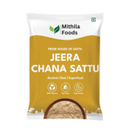 Mithila Foods Bihari Jeera Chana Sattu (Roasted Gram Chana Flour with Powdered Cumin) | Grocsy