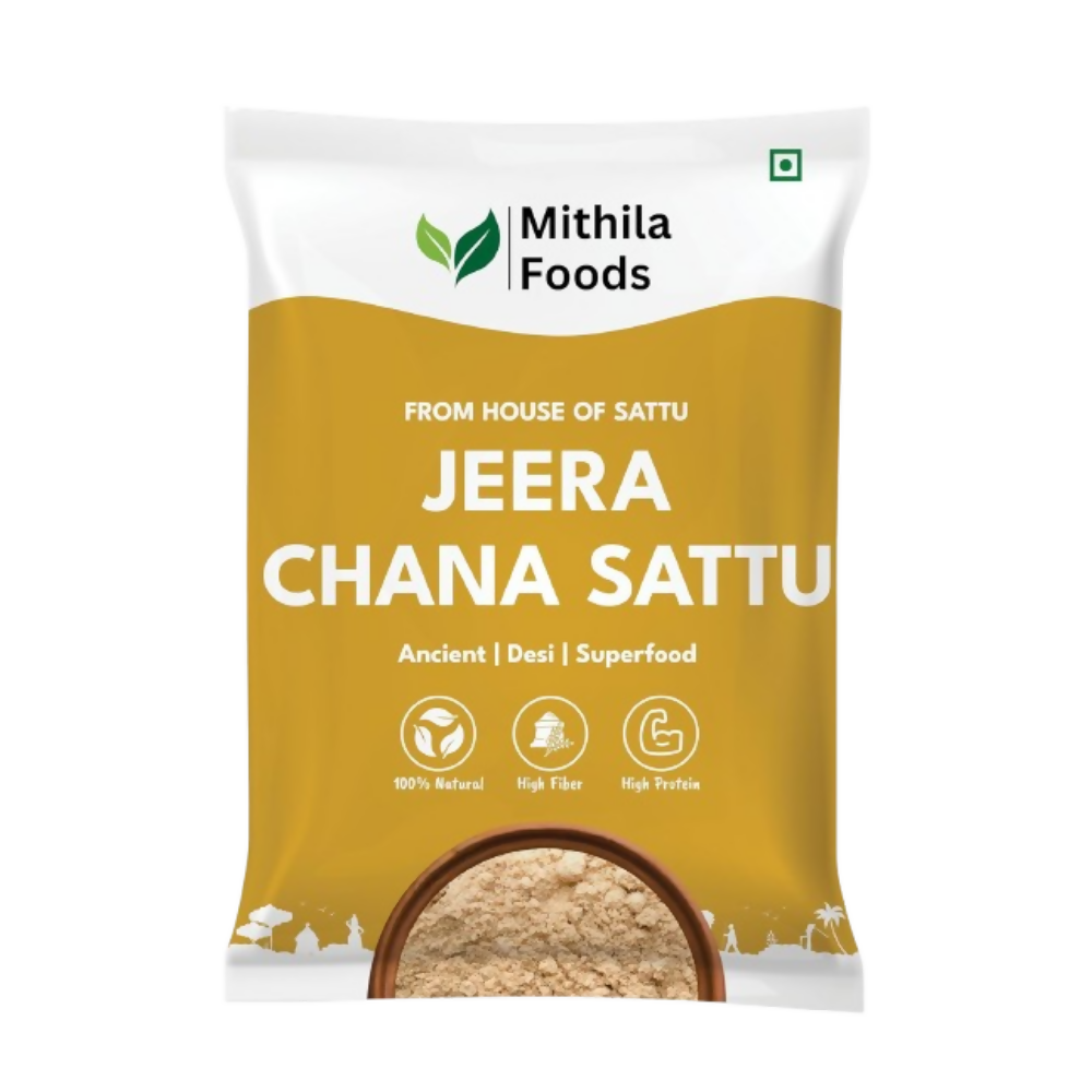 Mithila Foods Bihari Jeera Chana Sattu (Roasted Gram Chana Flour with Powdered Cumin) | Grocsy
