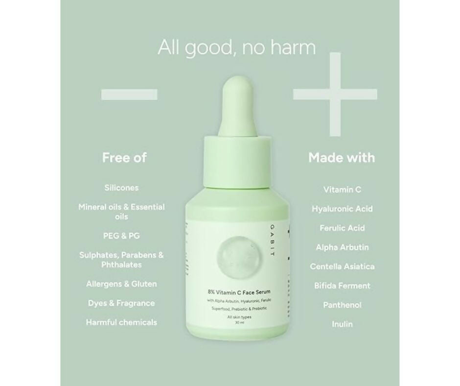 Gabit 8% Vitamin C Face Serum for Glowing Skin | Grocsy