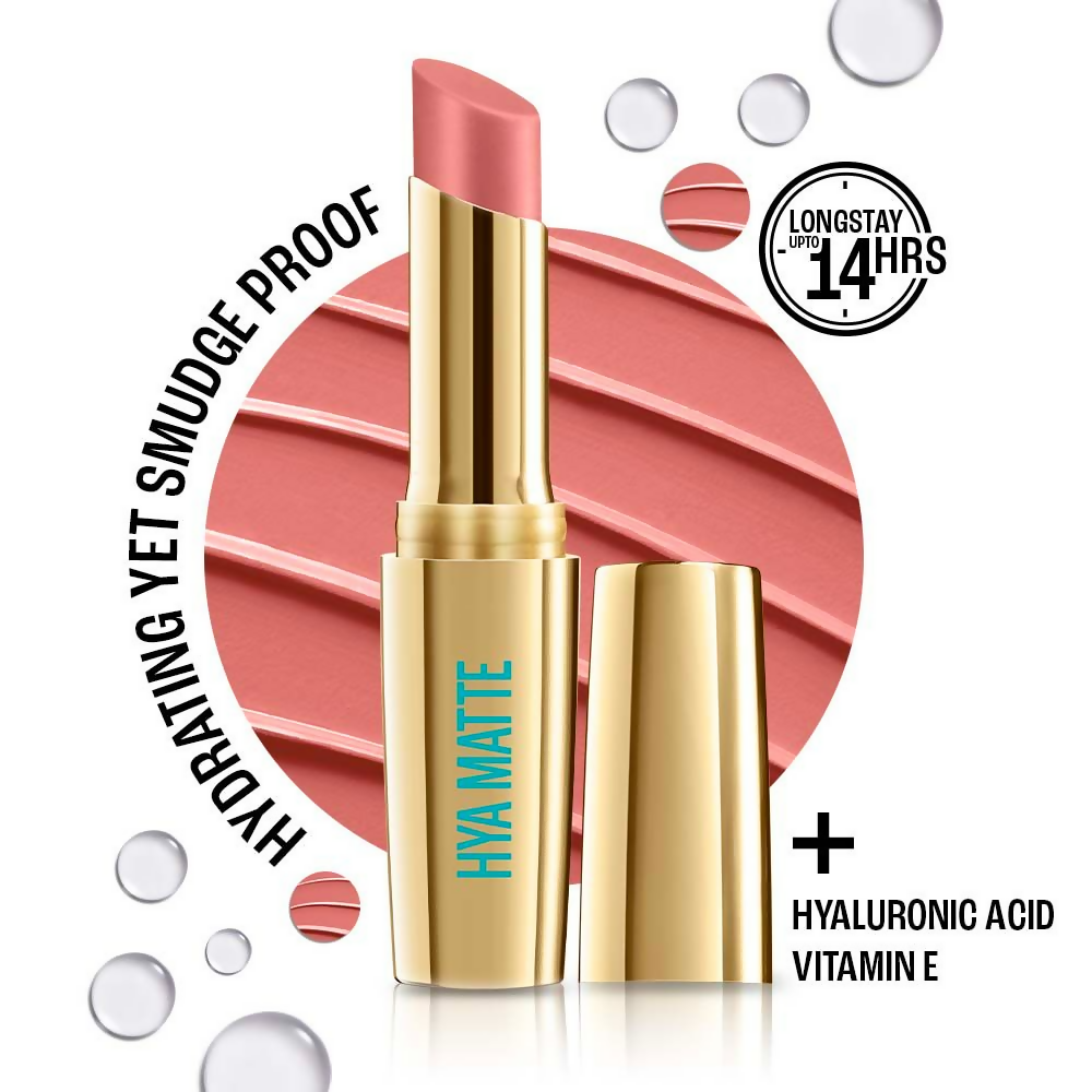Lakme 9to5 Hya Matte Lipstick - Vacation Nude | Grocsy