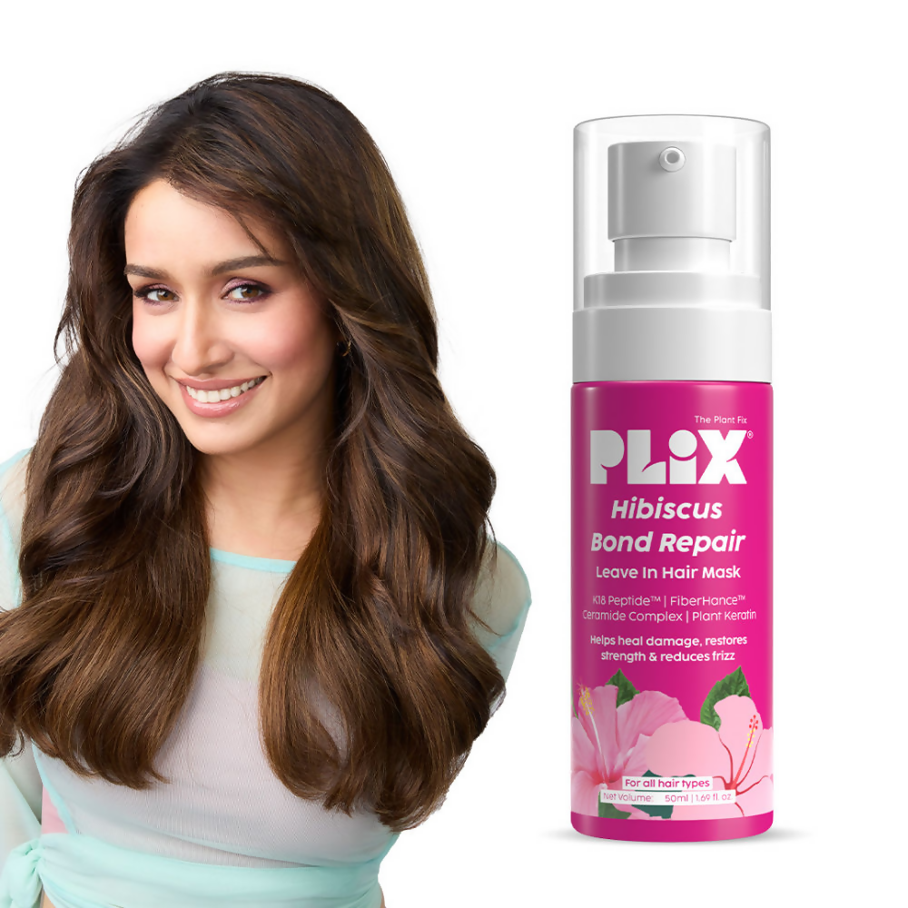 PLIX The Plant Fix Hibiscus Bond Repair Leave In Hair Mask | Grocsy