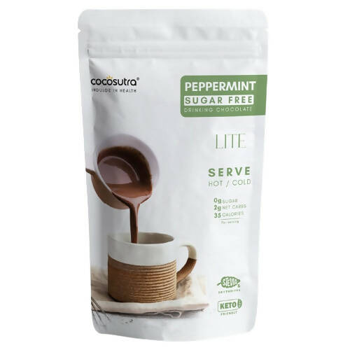 Cocosutra Lite - Peppermint Sugar Free Drinking Chocolate Mix | Grocsy