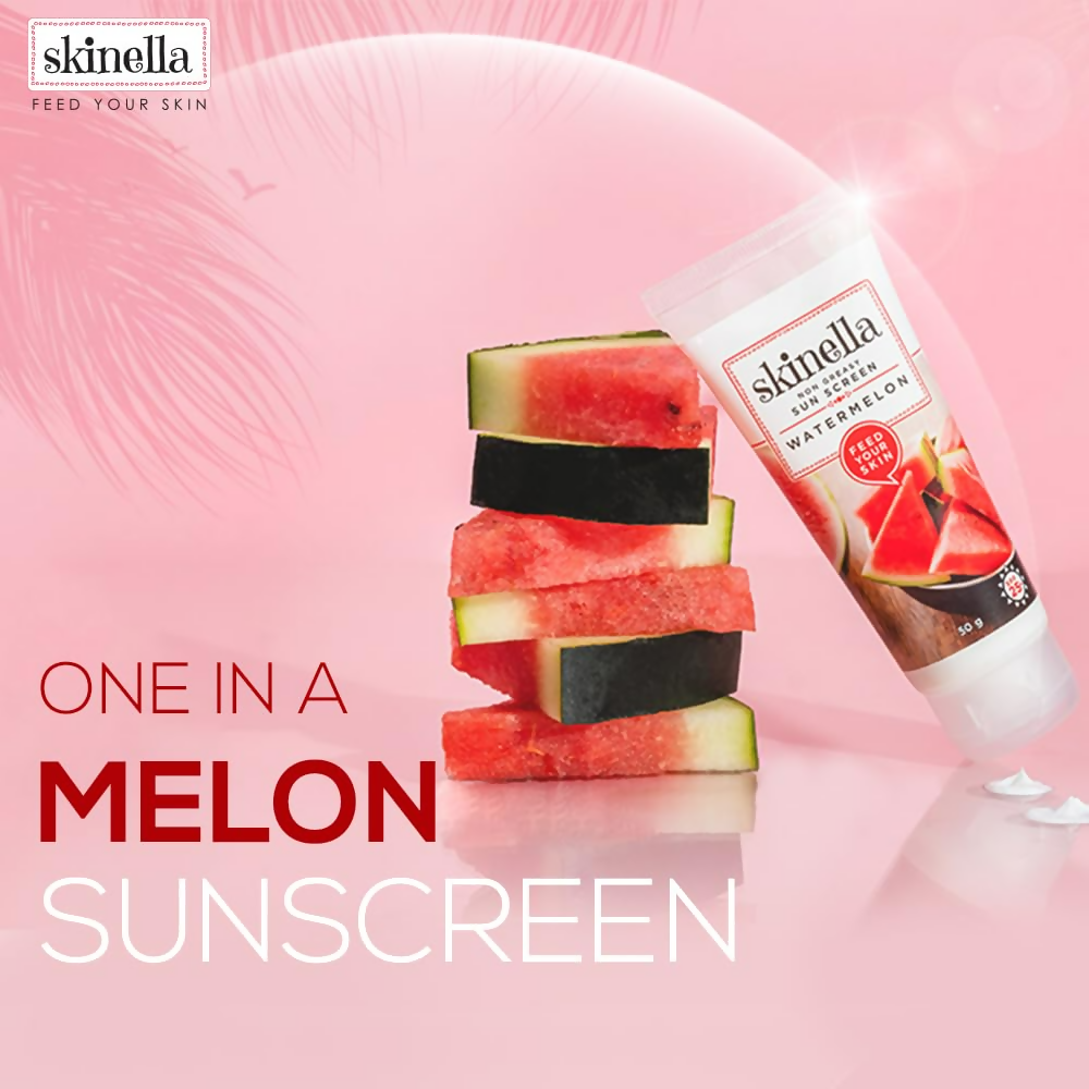 Skinella Sun Screen - Non Greasy Watermelon (Spf 25+) Vitamin C | Grocsy