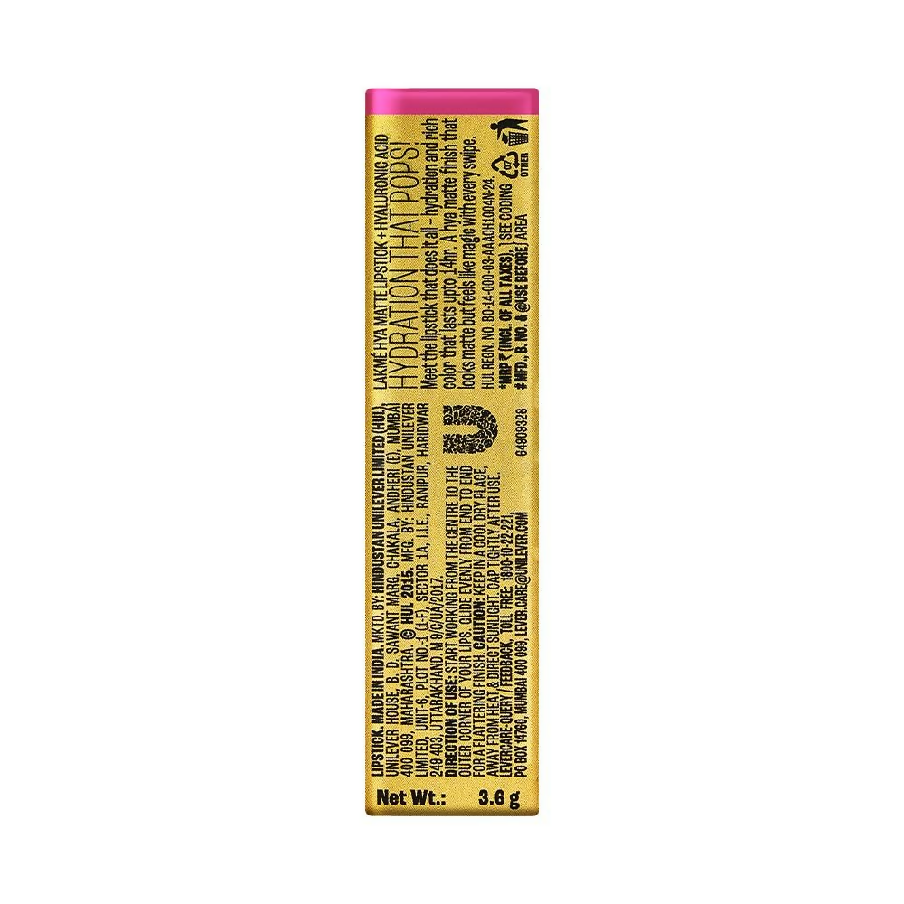 Lakme 9to5 Hya Matte Lipstick - Promotion Pink | Grocsy