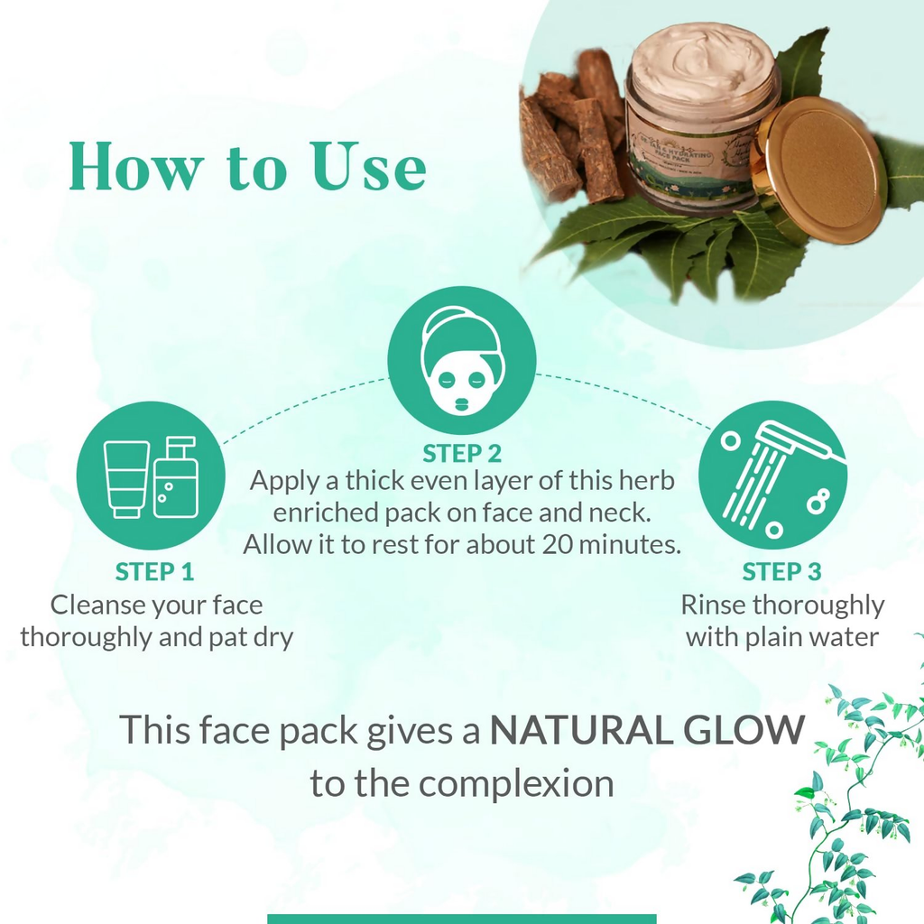 HaappyHerbs Ayurvedic De Tan & Hydrating Face Pack | Grocsy
