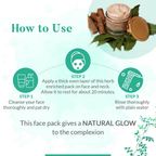 HaappyHerbs Ayurvedic De Tan & Hydrating Face Pack | Grocsy