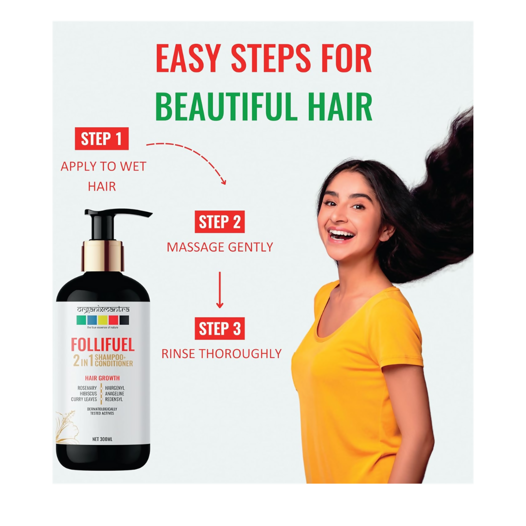 Organix Mantra Follifuel Hair Growth 2-in-1 Shampoo & Conditioner | Grocsy